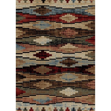 Mobiliario 7 ft. 10 in. x 9 ft. 10 in. Cross Plains Area Rug Multi Color MO3077026